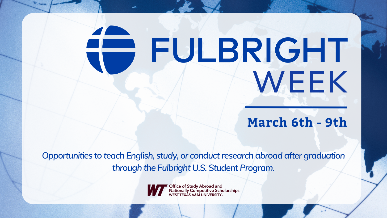 Fulbright Week Cover